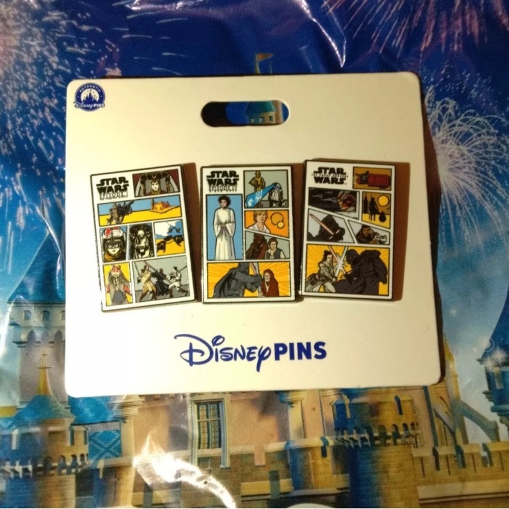 2025 Disney Parks Pin Star Wars Saga Comic OE Set New Clones Hope Jedi BNWT new
